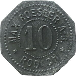 10 Pfennig (Max Roesler A.G.)