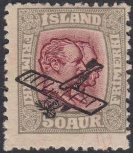 Kings Christian IX and Frederik VIII; Overprint