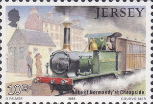 Locomotive "Duke of Normandy" at Cheapside