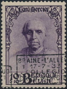 Cardinal Mercier (1851-1926) - Overprinted
