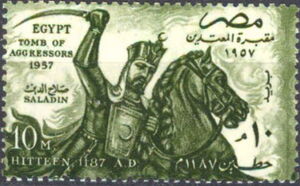 Sultan Saladin, Hitteen,1187 A. D.