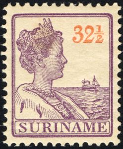 Queen Wilhelmina to the right