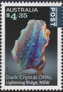 Dark Crystal Opal from Lightning Ridge, New South Wales