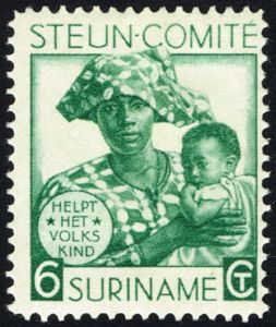 Surinam Mother and child
