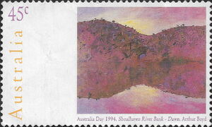 Shoalhaven River Bank - Dawn, Arthur Boyd