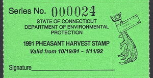 Pheasant Harvest Stamp