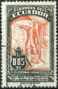 Maldonado in front of map