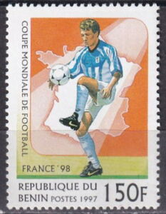 Soccer player and map of France