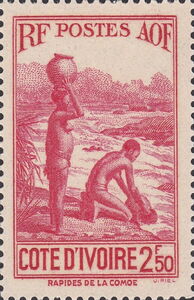 Women at the Komoe Rapids