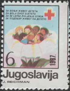 Charity stamp (Red Cross week)
