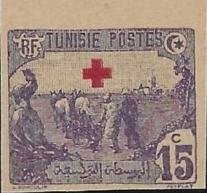 Farmer overprinted Red Cross - imperf