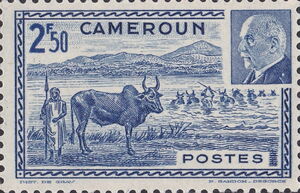 Caravan Passes a Ford; Marshal Philippe Pétain (1856-1951)