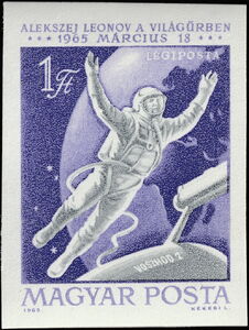 Cosmonaut Alexei Leonov in Space