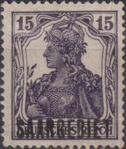 Germania, overprinted SAARGEBIET