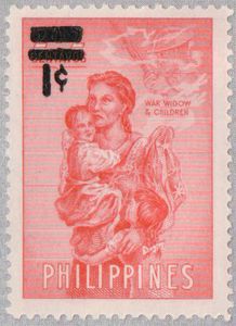 Liberation of Manila. Overprints