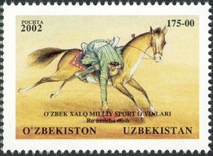 Rider Picking up Scarf (Ro'molcha olish)