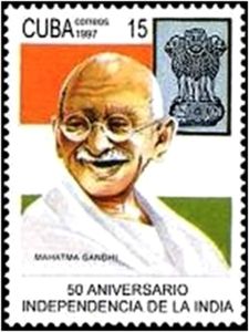 Indian Independence, 50th Anniversary - M. Gandhi