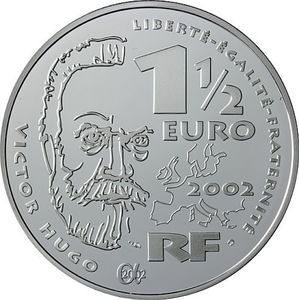 1½ Euro (200th Birthday dramatist Victor Hugo)