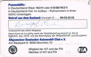 ADAC-Clubcarte