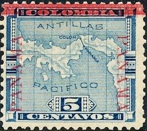 Overprinted in Red