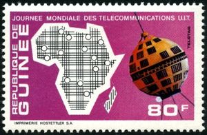 Map of Africa and Satellites
