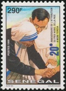 Mother Teresa with Priest