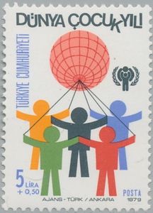 Children with Globe as Balloon