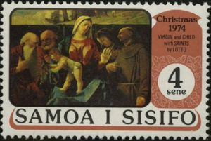 Virgin and Child with Saints by Lotto