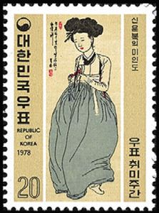 Portrait of a Lady by Shin Yoon-bok