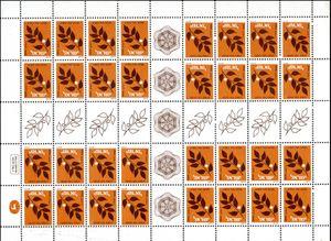 Sheet with olive branch