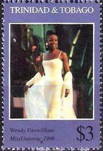 Wendy Fitzwilliam in White Evening Gown