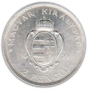 2 Pengő (Trecentenary of Pazmany University)