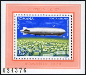 Zeppelin LZ-127 above Bucharest