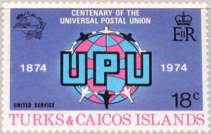 “U.P.U.” and globe