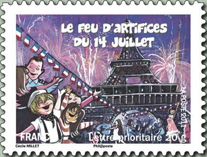 The Fireworks of 14 July - Paris