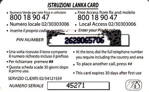 Lanka Card (green)