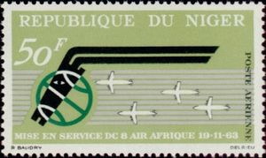 The 1st Anniversary of "Air Afrique", and DC8 Inauguration