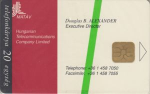 Névjegykártya - Douglas B. Alexander