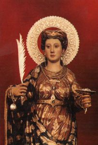 "Agatha Virgin and Martyr", Sorihuela de Guadalimar