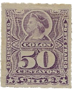 Christopher Columbus (1451-1506) - pale lilac