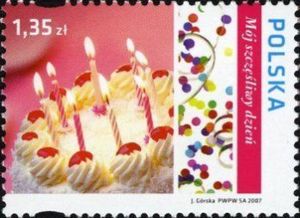 Birthday Cake, Confetti and Streamers