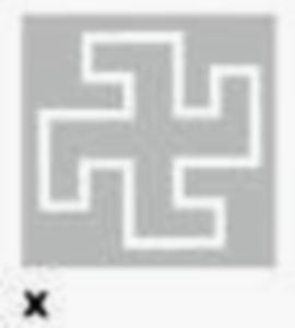 Coat of Arms 1917 - Saarinen Design, WM Swastika, 14¼ x 14