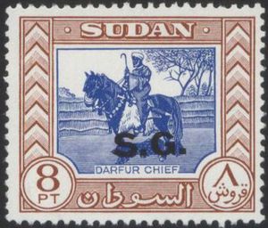 Darfur Chief - Overprint "S.G."