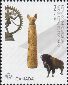 Sculpture, Mummified Cat, Bison (Bison bison)