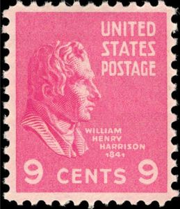 William Henry Harrison (1773-1841), 9th President of the USA