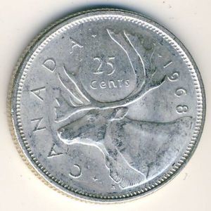 25 Cents (Ag 0.500)