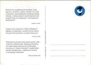 Okiem młodych. 8th Documentary Film Festival in Świdnica