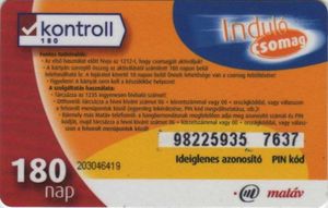 Kontroll 180 nap - Induló csomag