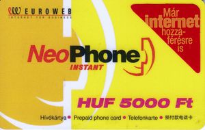 NeoPhone HUF 5000 Euroweb (with sticker)