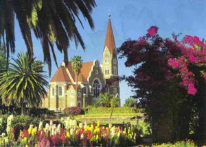 Windhoek. Christuskirche, the Lutheran Church
